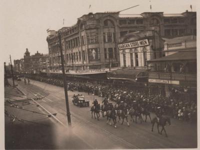 PHOTOGRAPH: THE PROCESSION OF THE DUKE OF YORK, WILLIAM STREET, PERTH