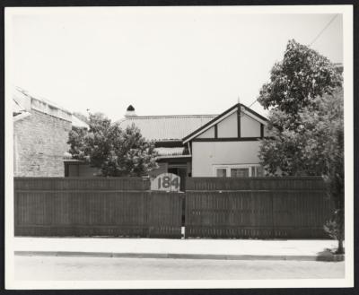 PHOTOGRAPH: VIEW OF 184 PARK STREET, SUBIACO