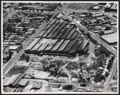 PHOTOGRAPH: AERIAL VIEW OF METTERS' BUILDINGS AND SURROUNDINGS