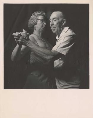 PHOTOGRAPH: BALLROOM DANCING, SHENTON PARK SENIOR CITIZENS CLUB, BICENTENNIAL COLLECTION, EDITH COWAN STUDENTS