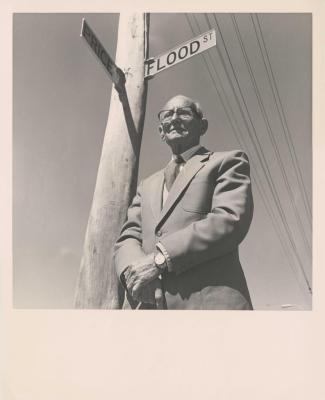 PHOTOGRAPH: WALLY FLOOD AT FLOOD STREET, BICENTENARY COLLECTION, EDITH COWAN UNIVERSITY STUDENTS