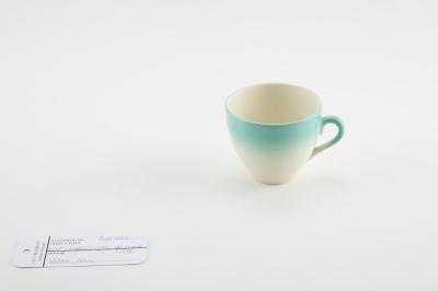 CUP: WEMBLEY WARE, AQUA AND WHITE