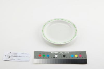 SIDE PLATE: BRISTILE, GREEN LEAF RIM