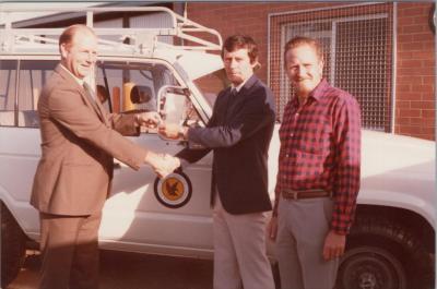 PHOTOGRAPH: 'SUBIACO EMERGENCY SERVICE RESCUE TEAM VEHICLE PRESENTATION', 1984