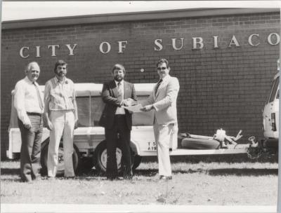 PHOTOGRAPH: 'OPENING OF EMERGENCY OPERATIONS CENTRE', 1984