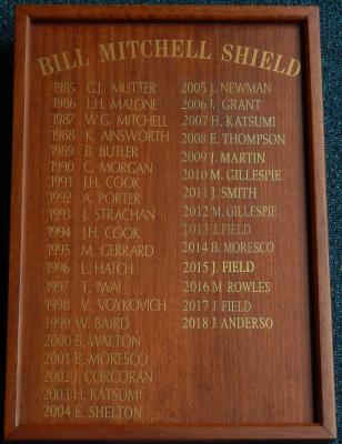 BILL MITCHELL SHIELD HONOUR BOARD