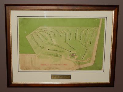 ORIGINAL COURSE DESIGN PLAN FRAMED PRINT