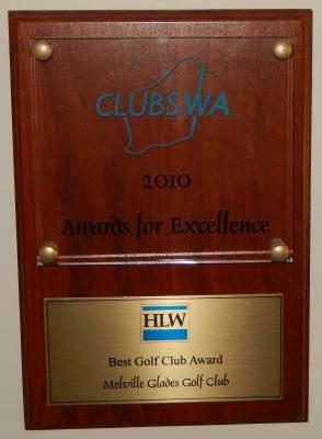 CLUBS WA AWARD - BEST GOLF CLUB 2010