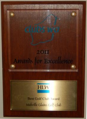 CLUBS WA AWARD - BEST GOLF CLUB 2011