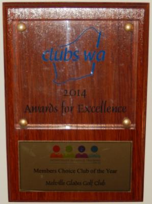 CLUBS WA AWARD - MEMBERS CHOICE CLUB OF THE YEAR 2014