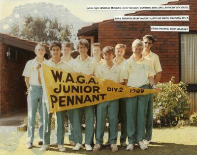 PENNANT - BOYS - WAGA DIVISION 2 1989