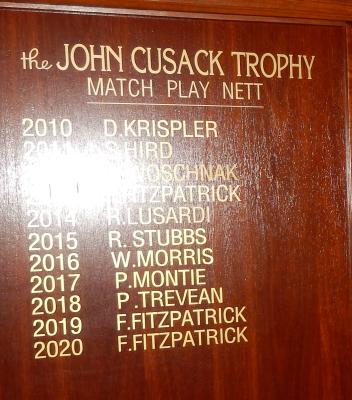 MEN'S MATCH PLAY CHAMPIONSHIP (NETT) (JOHN CUSACK TROPHY)