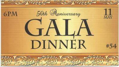 GOLDEN ANNIVERSARY GALA DINNER TICKET