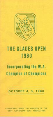 THE 1980 GLADES OPEN BROCHURE