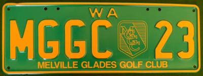 MGGC VEHICLE NUMBER PLATE