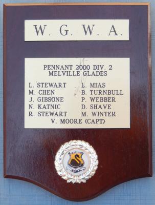 PENNANT - WOMEN - WGWA DIVISION 2 SHIELD 2000