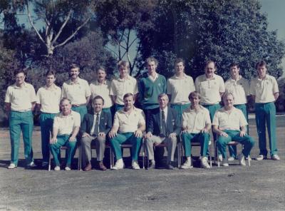 MENS METROPOLITAN PENNANT SQUAD 1989