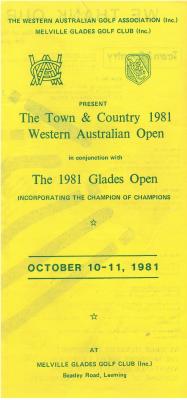 THE 1981 GLADES OPEN BROCHURE