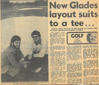 NEW GLADES LAYOUT SUITS TO A TEE - NEWSPAPER ARTICLE