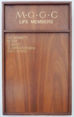 LIFE MEMBERS HONOUR BOARD