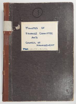 COUNCIL OF MANAGEMENT MINUTE BOOK 1975-1979