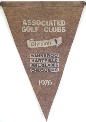 PENNANT - MEN - ASSOCIATED GOLF CLUBS DIVISION 1 1976