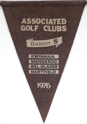 PENNANT - MEN - ASSOCIATED GOLF CLUBS DIVISION 5 1976