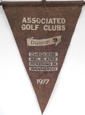 PENNANT - MEN - ASSOCIATED GOLF CLUBS DIVISION 9 1977