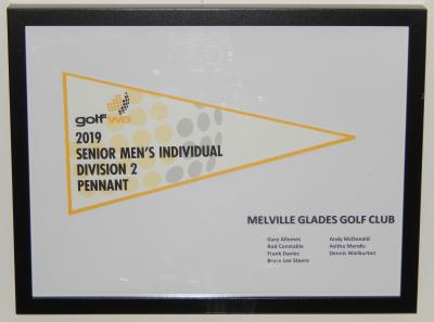 PENNANT - SENIOR MEN - GOLF WA DIVISION 2 2019