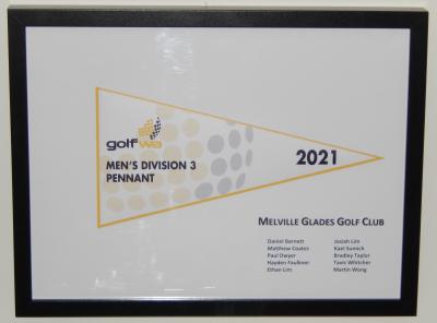 PENNANT - MEN - GOLF WA DIVISION 3 2021