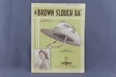 MUSIC SHEET - A BROWN SLOUCH HAT BY GEORGE WALLACE