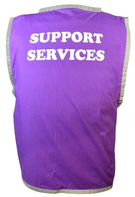 PURPLE SUPPORT SERVICES VEST