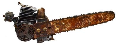 REMAINS OF A CHAINSAW