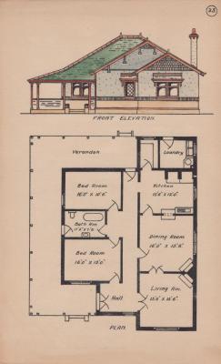 ARCHITECTURAL PLAN: FRONT ELEVATION 22