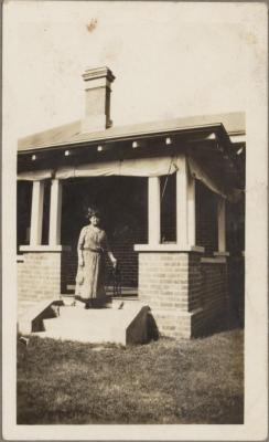 PHOTOGRAPH (DIGITAL COPY): MOTHER AND WHIPPET, SUBIACO ROAD, WHITE FAMILY