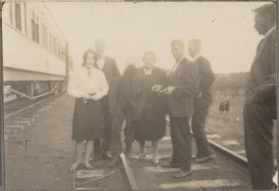 PHOTOGRAPH (DIGITAL COPY): TRAMS TRAIN, 1930, WHITE FAMILY