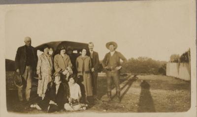 PHOTOGRAPH (DIGITAL COPY): DEPARTURE FROM AUSTIN DOWNS, WHITE FAMILY, 1927