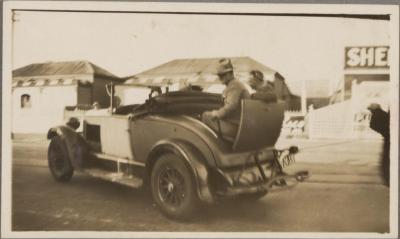 PHOTOGRAPH (DIGITAL COPY): JACK WILLIAMS IN A CAR, WHITE FAMILY