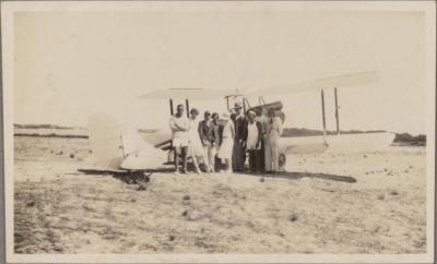 PHOTOGRAPH (DIGITAL COPY): MORLEY FLIES TO THE RACES, ROTTNEST 1931, WHITE FAMILY