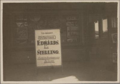 PHOTOGRAPH (DIGITAL COPY): BILLING AT WORTHINGTON THEATRE, WHITE FAMILY