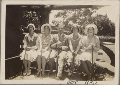 PHOTOGRAPH (DIGITAL COPY): MINNIE GOLF LINKS DOT AND NELL 'KATOOMBA' XMAS 1930, WHITE FAMILY