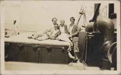 PHOTOGRAPH (DIGITAL COPY): SPORTS DECK, WESTRALIA, 1932, WHITE FAMILY