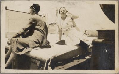 PHOTOGRAPH (DIGITAL COPY): SPORTS DECK, WESTRALIA, 1932, WHITE FAMILY