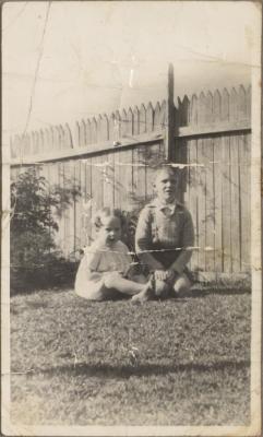 PHOTOGRAPH (DIGITAL COPY): DIANA AS CHILD AND BOY, WHITE FAMILY