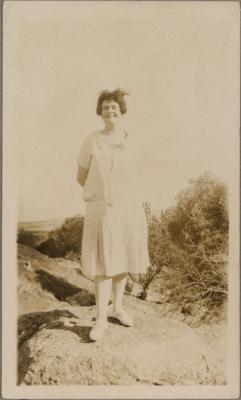 PHOTOGRAPH (DIGITAL COPY): RUTH BOLGER AT MOUNT BROWN, YORK, MELBOURNE, WHITE FAMILY