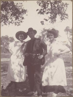 PHOTOGRAPH (DIGITAL): TWO WOMEN AND A MAN, JACK ADDER LAKE, GERTRUD LIPFERT ALBUM 1927