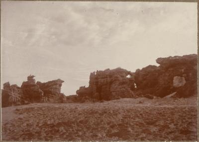 PHOTOGRAPH (DIGITAL): ROCKS AT BEACH, PENGUIN ISLAND, 1925, GERTRUD LIPFERT ALBUM 1927