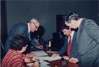 PHOTOGRAPH: 'SWEARING-IN CEREMONY', 1987