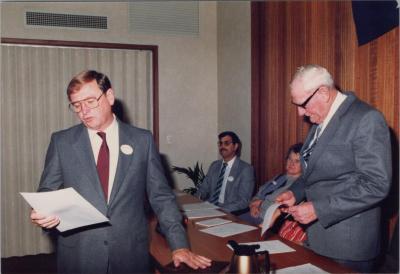 PHOTOGRAPH: 'SWEARING-IN CEREMONY', 1987