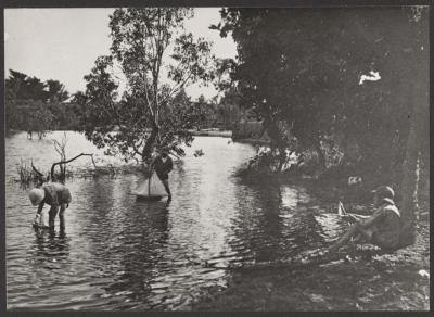 PHOTOGRAPH (DIGITAL): CHILDREN PLAYING AT JOLIMONT SWAMP, FROM JOLIMONT HISTORICAL IMAGES ALBUM 1, DON GIMM